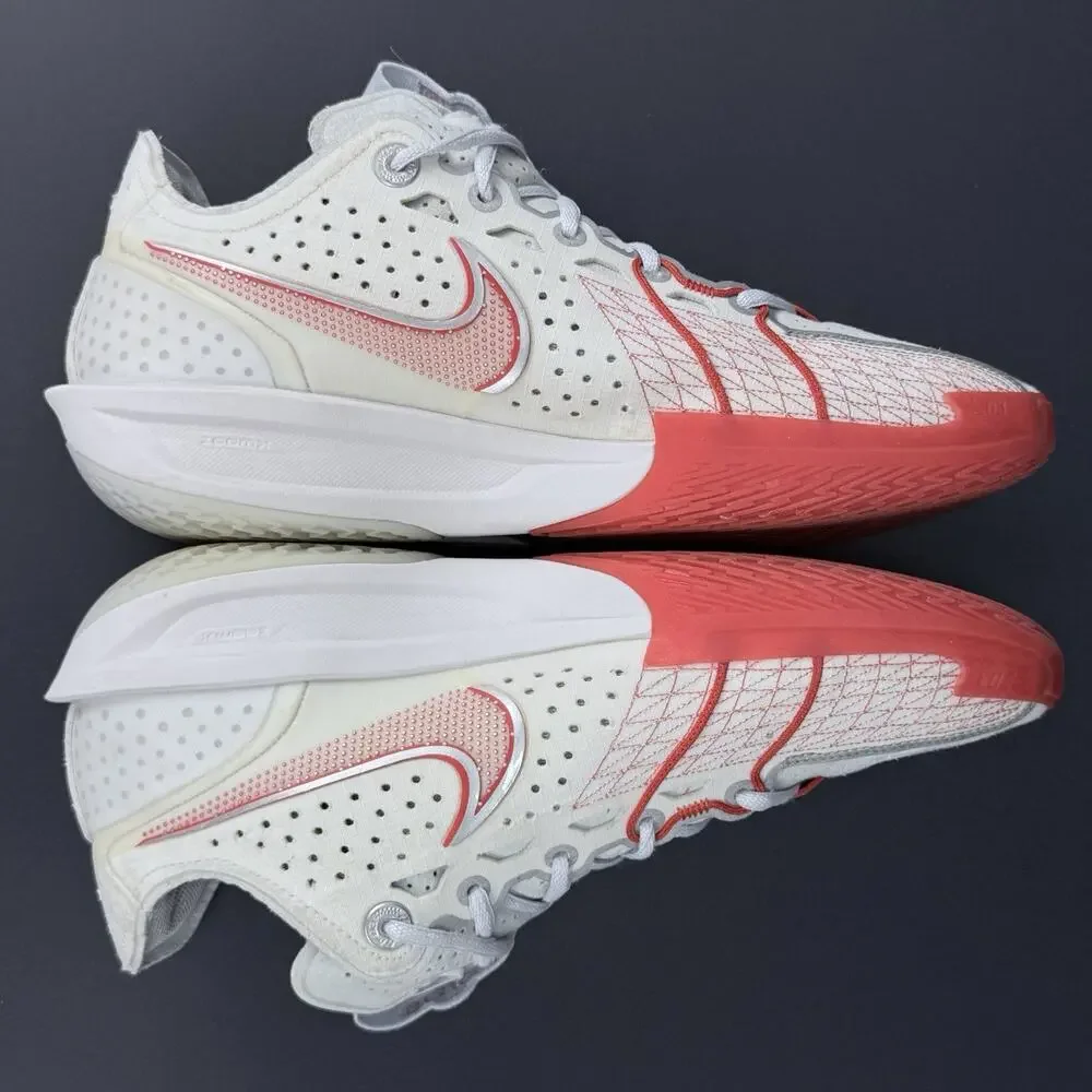 Nike GT Cut 3 Men’s 10.5 White Picante Red Basketball Shoes DV2918-101
